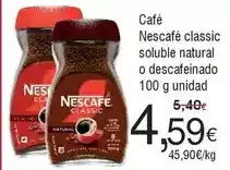 FROIZ Nescafé - café classic soluble natural o descafeinado oferta