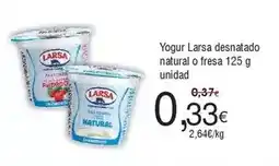 FROIZ Larsa - yogur desnatado natural o fresa oferta