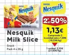 FROIZ Nestlé - nesquik milk slice oferta