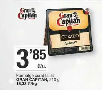 BonpreuEsclat Formatge Curat Tallat Gran Capitán oferta