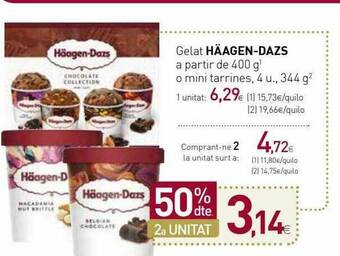 Condis 50% Dte. 2a Unitat Gelat Häagen-dazs oferta