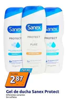 Action SANEX Gel de ducha rotect oferta