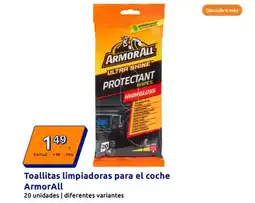 Action ARMORALL Toallitas limpiadoras para el coche oferta