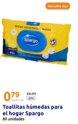 Action SPARGO Toallitas húmedas para el hogar oferta