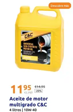 Action C&C Aceite de motor multigrado oferta