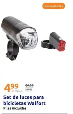 Action Set de luces para bicicletas Walfort oferta