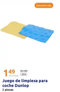 Action DUNLOP Juego de limpieza para coche oferta