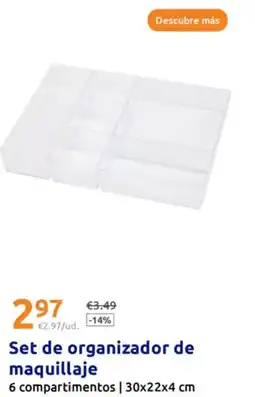 Action Set de organizador de maquillaje oferta