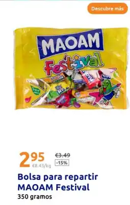 Action MAOAM Bolsa para repartir Festival oferta