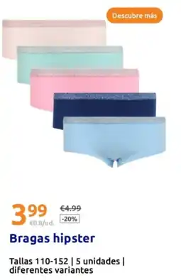 Action Bragas hipster oferta