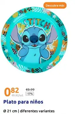 Action Plato para niños oferta