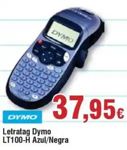 Hiper FROIZ DYMO Letratag LT100-H Azul/Negra oferta