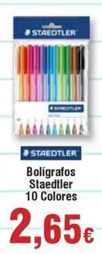 Hiper FROIZ STAEDTLER Bolígrafos Staedtler 10 Colores oferta