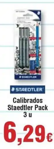 Hiper FROIZ STAEDTLER Calibrados Staedtler Pack 3 u oferta