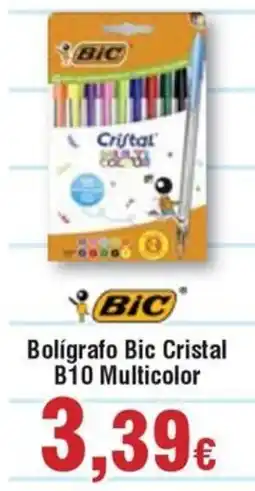 Hiper FROIZ BIC Bolígrafo Bic Cristal B10 Multicolor oferta