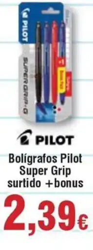 Hiper FROIZ PILOT Bolígrafos Super Grip surtido + bonus oferta