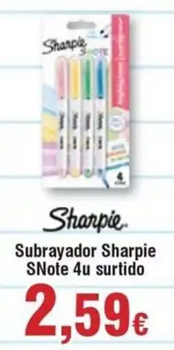 Hiper FROIZ SHARPIE Subrayador SNote 4u surtido oferta