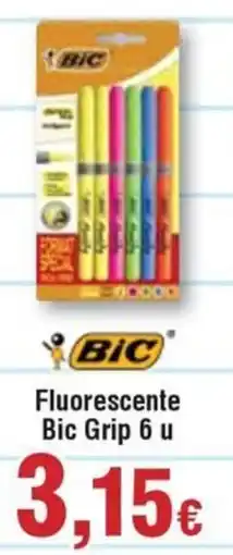 Hiper FROIZ BIC Fluorescente Grip 6 u oferta