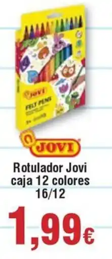 Hiper FROIZ JOVI Rotulador Jovi caja 12 colores 16/12 oferta