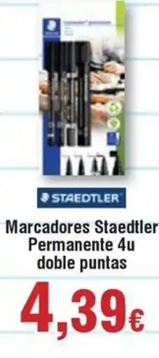 Hiper FROIZ STAEDTLER Marcadores Staedtler Permanente 4u doble puntas oferta