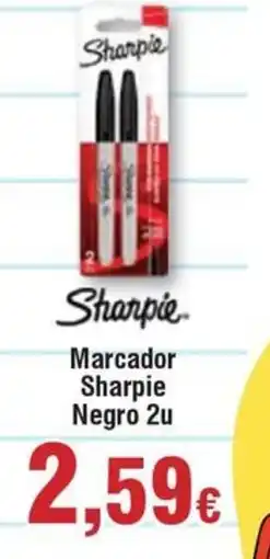 Hiper FROIZ SHARPIE Marcador Negro 2u oferta