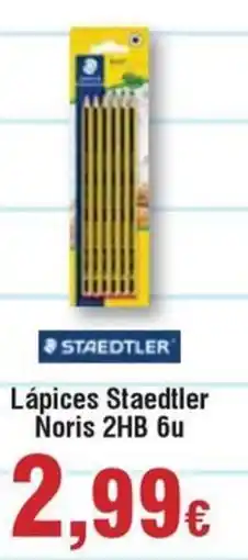 Hiper FROIZ STAEDTLER Lápices Staedtler Noris 2HB 6u oferta