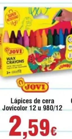 Hiper FROIZ JOVI Lápices de cera color 12 u 980/12 oferta