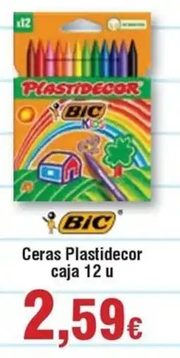 Hiper FROIZ BIC Ceras Plastidecor caja 12 u oferta