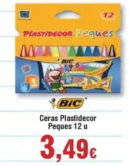 Hiper FROIZ BIC Ceras Plastidecor Peques 12 u oferta