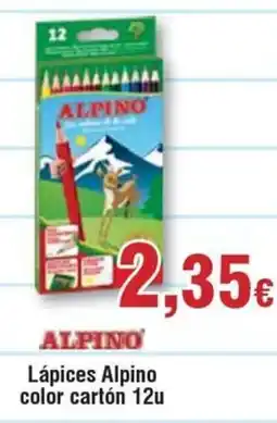 Hiper FROIZ ALPINO Lápices color cartón 12u oferta