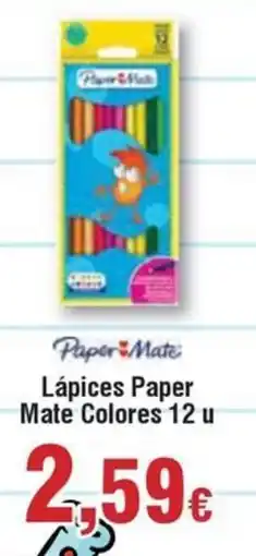 Hiper FROIZ PAPER MATE Lápices Colores 12 u oferta