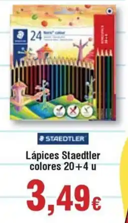 Hiper FROIZ STAEDTLER Lápices colores 20+4 u oferta