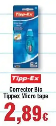 Hiper FROIZ TIPP-EX Corrector Bic Micro tape oferta