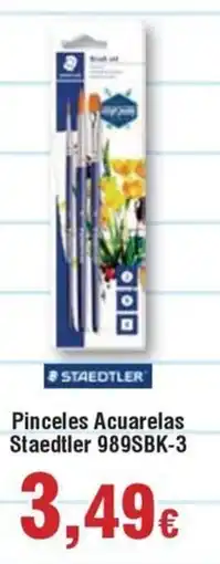 Hiper FROIZ STAEDTLER Pinceles Acuarelas 989SBK-3 oferta