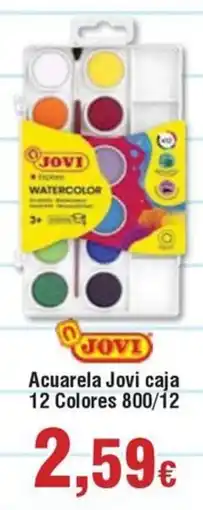Hiper FROIZ JOVI Acuarela caja 12 Colores 800/12 oferta