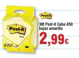 Hiper FROIZ POST-IT 3M Cubo 450 hojas amarillo oferta