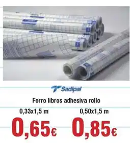 Hiper FROIZ SADIPAL Forro libros adhesiva rollo oferta