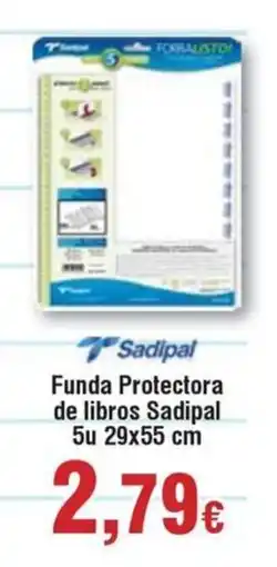 Hiper FROIZ SADIPAL Funda Protectora de libros Sadipal 5u 29x55 cm oferta
