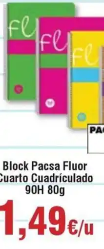 Hiper FROIZ Block Pacsa Fluor Cuarto Cuadrículado 90H oferta