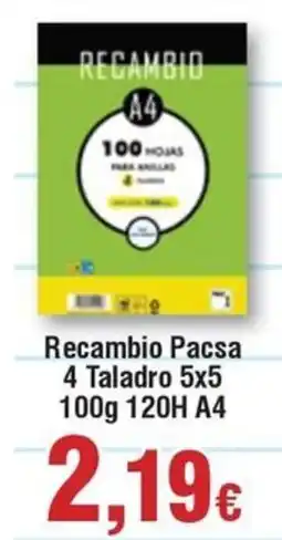 Hiper FROIZ Recambio Pacsa 4 Taladro 5x5 120H A4 oferta