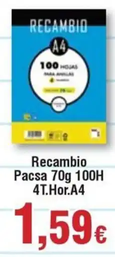 Hiper FROIZ Recambio Pacsa 100H 4T.Hor.A4 oferta
