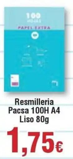 Hiper FROIZ Resmilleria Pacsa 100H A4 Liso oferta