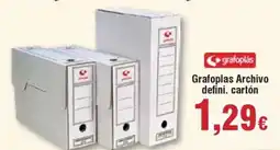 Hiper FROIZ Grafoplas Archivo defini. cartón oferta