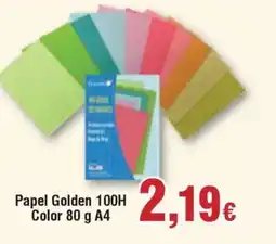 Hiper FROIZ Papel Golden 100H Color A4 oferta