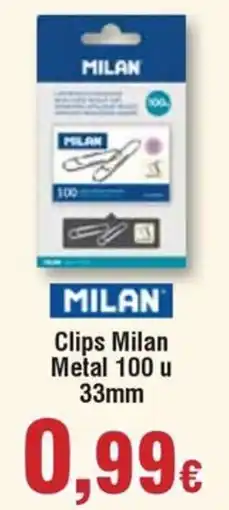 Hiper FROIZ MILAN Clips Metal 100 u oferta
