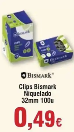 Hiper FROIZ BISMARK Clips Niquelado 32mm 100u oferta