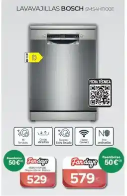 Tien 21 BOSCH Lavavajillas sms4htiode oferta