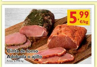 Supermercados La Despensa Cinta De Lomo Adobada O Ajillo oferta