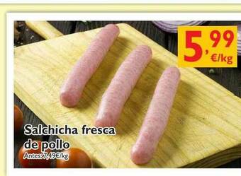Supermercados La Despensa Salchicha Fresca De Pollo oferta