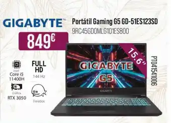 MR Micro Gigabyte Portátil Gaming G5 Gd-51es123sd oferta